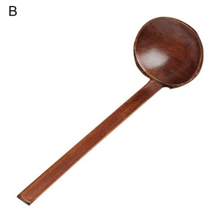 

Farfi Spoon Healthy Wear-resistant Universal Wooden Dining Ladle for Restaurant (Type B)