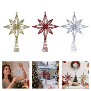 Stable Metal Stars Tree Toppers With Reflective Fronts Perfect For Traditional Modern Holiday Themes
