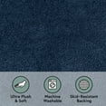 thumbnail image 3 of Better Homes & Gardens Ultra Soft Polyester Bath Rug, 20X34, Blue Admiral, 3 of 5