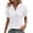 White Top, variant on YUGYXL Womens Summer Tops V Neck Short Sleeve Shirts Casual Textured Eyelet Top Dressy Blouses White Top M