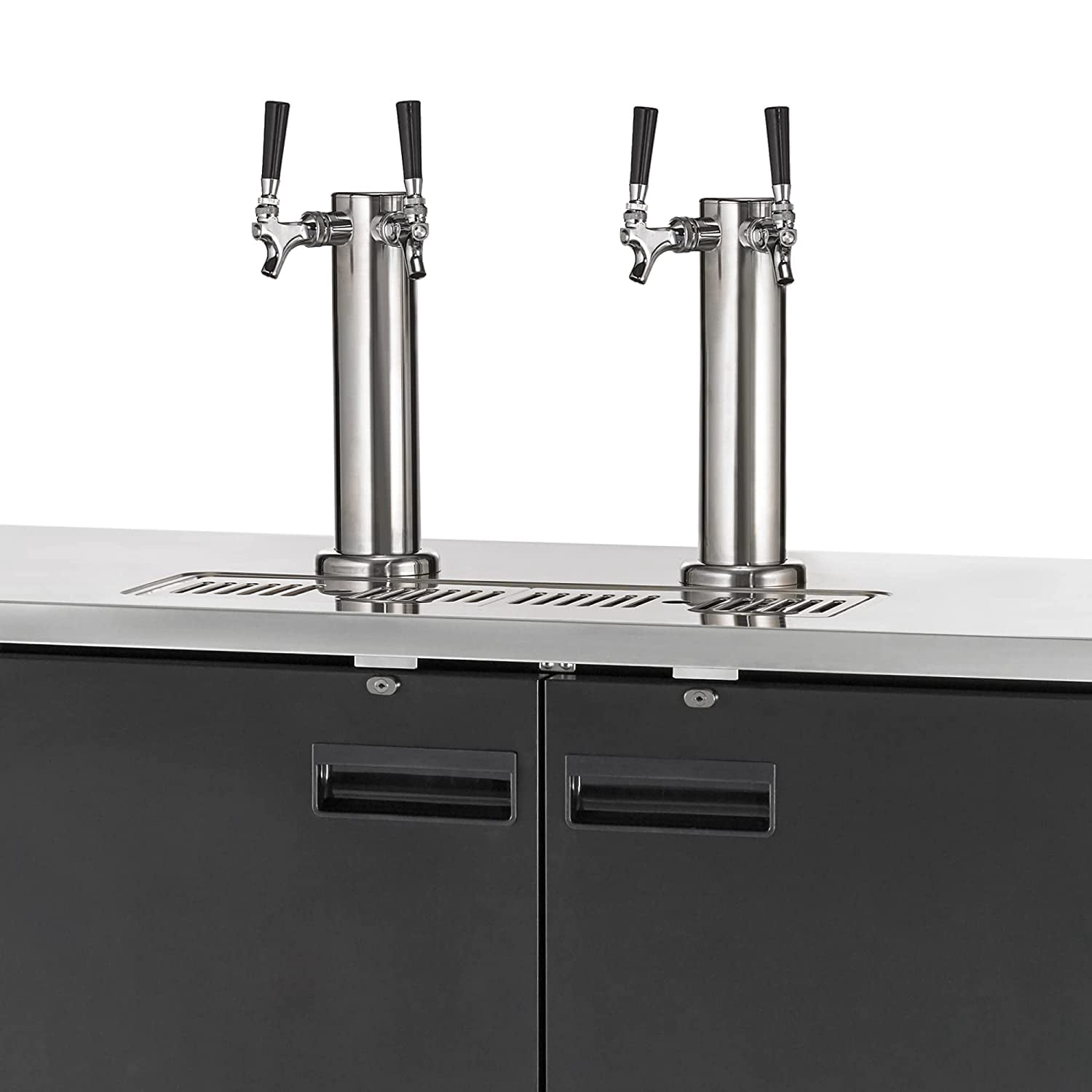Arctic Air ADD60R-2 61-Inch Double-Tap Direct Draw Draft Beer Cooler/Dispenser/Kegerator, Black, 115v