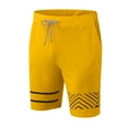thumbnail image 2 of Aayomet Oneal Board Shorts For Men Men's Swimming Trunks Quick Dry Summer Striped Beach Board Shorts with Lining,Yellow XL, 2 of 5