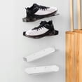 thumbnail image 4 of Floating Shoe Organizer, 2pcs Display Shelf Space Saving Acrylic 6.6lb Load Bearing L Shape Rack, Wall Mounted Shoe Shelf for High Heels, 4 of 7