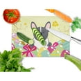 thumbnail image 2 of Caroline's Treasures BB6012LCB Easter Eggs French Bulldog Black White Glass Cutting Board Large, 12H x 16W, multicolor, 2 of 2