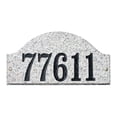 thumbnail image 1 of QualArc RID-4703-AL 9 in. Ridgecrest Arch Autumn Leaf Natural Stone Color Solid Granite Address Plaque, 1 of 1