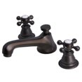 thumbnail image 2 of Water Creation 3" Cross Handles Solid Brass Faucet in Brown/Bronze, 2 of 7