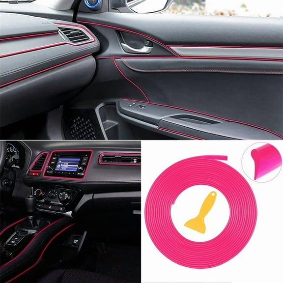 Universal Car Moulding Decoration Flexible Strips 5M Interior Auto Mouldings Car Cover Trim Dashboard Door Car-styling Edge Seal