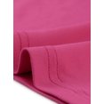 thumbnail image 5 of Unique Bargains Women Plus Size Tops One Shoulder Short Sleeve Ruched Basic Blouses 1X Hot Pink, 5 of 6