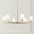 thumbnail image 6 of 6 Light Chandelier In Minimalist Style-21.25 Inches Tall And 47 Inches Wide-Matte Black Finish    -Traditional Installation Capital Lighting, 6 of 7