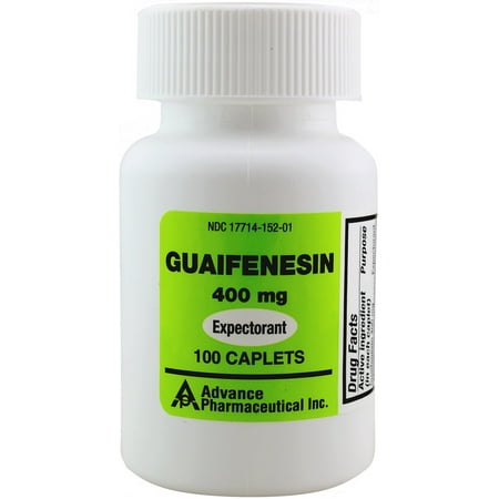 Mucus Relief Guaifenesin 400 mg 100 Tablets Generic for Mucinex Chest Congestion Immediate (Best Medication For Cough And Mucus)
