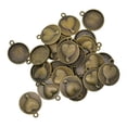 thumbnail image 4 of EHJRE 30 Pieces 18mm Pendant Necklace Accessory with Pattern bronze 2, 4 of 9