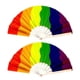 thumbnail image 1 of Pack 2 Abanico Grande Pericón Truena Al Abrir Muchos Colores Arcoiris Onda, 1 of 1