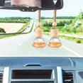 thumbnail image 4 of 100 Pcs Car Air Freshener Hanging Bottle Empty Glass Diffuser Bottles Perfume Bottle Refillable Car Air Freshener Pendant Aromatherapy Frag, 4 of 7