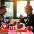 thumbnail image 2 of 9 piezas Vintage Día de San Valentín Corazón de papel 3D Centro de mesa Letreros Adornos de mesa de San Valentín para aniversario de boda, 2 of 5