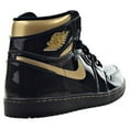 thumbnail image 3 of Air Jordan 1 Retro High OG Men's Shoes Black-Metallic Gold 555088-032, 3 of 6