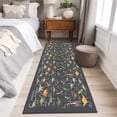 thumbnail image 4 of Runner Rug 2 x 6 Ft, Grey Dinosaur Washable Non-Slip Floor Mat for Kitchen Hallway/Entryway, Vintage Letters Farm Animals Long Kitchen Runner Area Rugs for Living Room, Low-Profile, 4 of 8