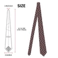 thumbnail image 3 of Naloa Fire and Rescue Truck Print Solid Color Tie Formal Necktie for Men，Suitable for business, daily life, work, 3 of 5
