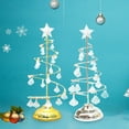 thumbnail image 4 of Mistaha Christmas Tree Lights Metal Spiral Xmas Tree Lamp Desktop Tree Light with Crystal Pendant Decorative Table Lamp Mini Christmas Tree Decoration, 4 of 8