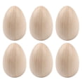thumbnail image 3 of Naierhg 6Pcs Wooden Simulated Egg Creative DIY Graffiti Painted Wooden Easter Eggs for Holiday Home Decoration M, 3 of 8