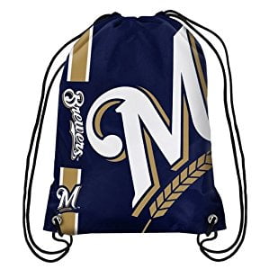 Logo Drawstring Backpack - Milwaukee Brewers Big Logo Drawstring Backpack - No Size