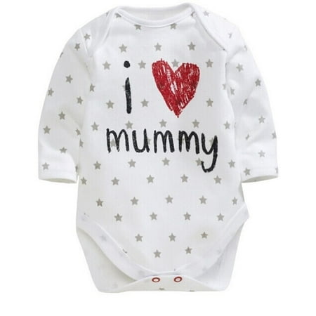 

Hot Sell Cartoon Baby Girls Boys Playsuit Romper+ Love Costume Outfits Set 0-24M