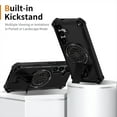 thumbnail image 2 of for Samsung Galaxy S24 FE Phone Case [Compatible with Mag-Safe] [Built-in Invisible Stand] [Heavy Duty Drop Protection] Shockproof Rugged Protective Magnetic Cover for Samsung Galaxy S24 FE, Black, 2 of 7