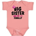 thumbnail image 3 of Inktastic Big Sister Finally with Bow and Arrow Girls Baby Bodysuit, 3 of 5