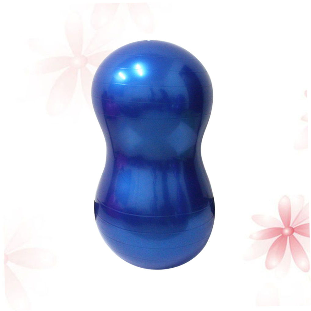 NICERIO Thicken Pilates Ball Blue Exercise Ball for Stability and Muscle Development