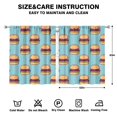 thumbnail image 2 of Hamburger Toast 3 (2) Curtains-blackout Curtains Bedroom Decor Living Room Darkening Grommet Window Drapes 2 Panels Set 52"x 63", 2 of 2