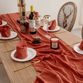 thumbnail image 4 of Servilleta de gasa con borlas, servilleta de algodón, camino de mesa, mantel individual, servilleta occidental, decoración para festivales y fiestas, 4 of 6