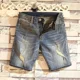 thumbnail image 5 of Pantalones cortos de mezclilla para hombre con bolsillos, pantalones vaqueros cortos rectos para hombre, elásticos con cremallera, diseñador Y2k, moda nueva en coreano delgado, 5 of 5