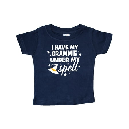 

Inktastic I Have My Grammie Under My Spell with Cute Witch Hat Gift Baby Boy or Baby Girl T-Shirt