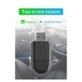 thumbnail image 2 of 2-in-1 Wireless Carplay Android Auto Adapter Smart AI Box Dongle Support USB&Type-C Wired to Wireless Adapter, 2 of 5