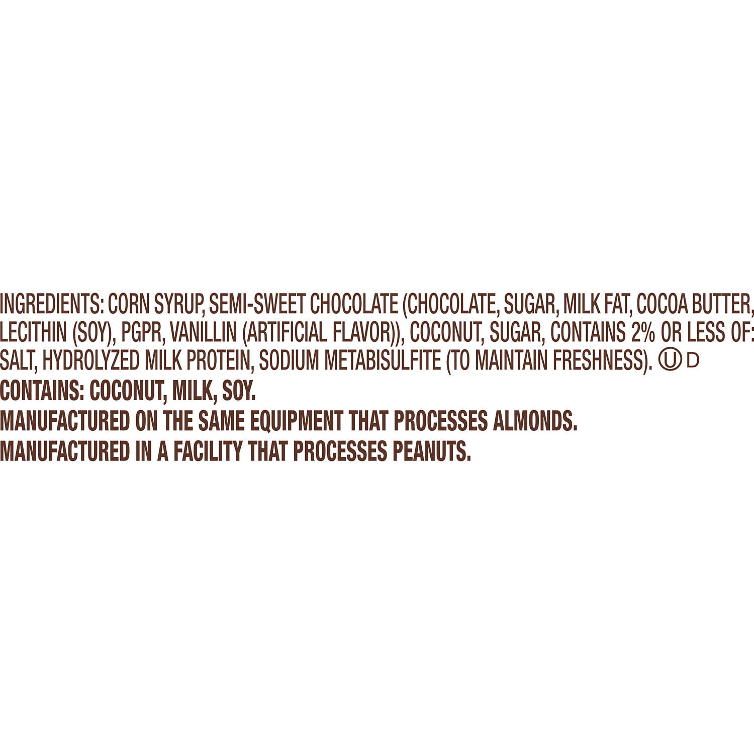 MOUNDS Coconut and Dark Chocolatey Candy Bar, 1.75 oz