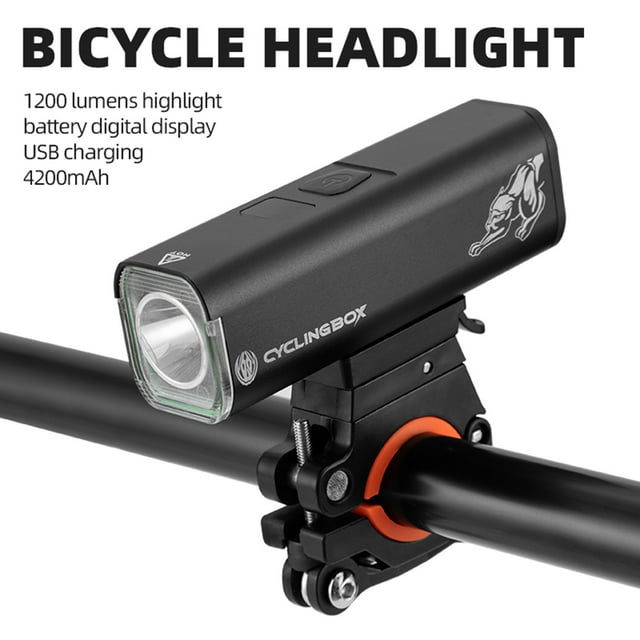 TIMIFIS Bicycle 1300LM Bright Flashlight Night Riding Super Bright Aluminum Alloy Headlights Rechargeable Strong Light Riding Equipment -