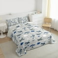 thumbnail image 3 of Feelyou Teens Cartoon Airplane Full Size Comforter Sets, Vehicle Plane Aircraft Bedding Comforter Set, Vintage Helicopter Reversible Bedding Sets, Breathable Home Decor, 3-Piece, 3 of 8