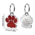 thumbnail image 4 of Cheapark Personalized Pet ID Tag Alloy Metal Glitter Blank Dog Tag Engravable Pendant Pet Identification Accessory, 4 of 5