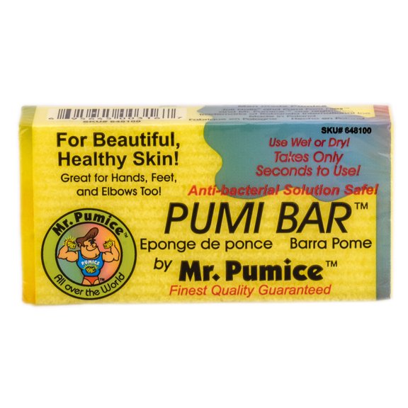 Option : Yellow Bar , Mr. Pumice Pumi Bar - For hands, feet, & elbows , Hair Scalp Head - Pack of 3 w/ SLEEKSHOP Teasing Comb