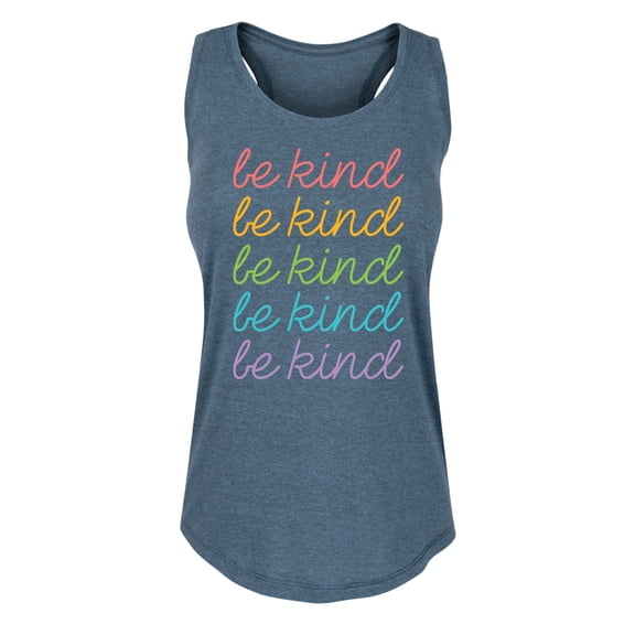 Instant Message - Be Kind Stacked- Women's Any Way Short Sleeve Graphic Dress Women's Graphic Racerback Tank