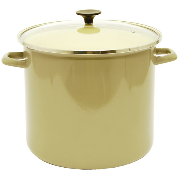 Starfrit 0300860010000 16quart Enamel Carbon Steel Stock Pot With