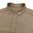 thumbnail image 5 of Mens Short Sleeve Golf Shirts Muscle Fit Quick Dry 3 Button Collared Athletic Performance T-Shirts Contrast Stitching Summer Workout Tops Father's Day Gift, 5 of 5