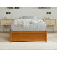 thumbnail image 2 of Barcelona Twin XL Panel Platform Bed with 2 Storage Drawers in Light Toffee, 2 of 10
