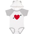 thumbnail image 3 of Inktastic Valentines Day Heart Arrow Boys or Girls Baby Bodysuit, 3 of 5