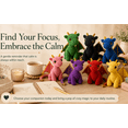 thumbnail image 4 of 5.9 x 3.1Inch Emotional Support Dragon Pocket Buddy, Hand Sewn Crochet Dragon Plush Keepsake with Uplifting Message Card, Mental Calming Office Decor, One-of-a-Kind Whimsical Present for Collectors, 4 of 7