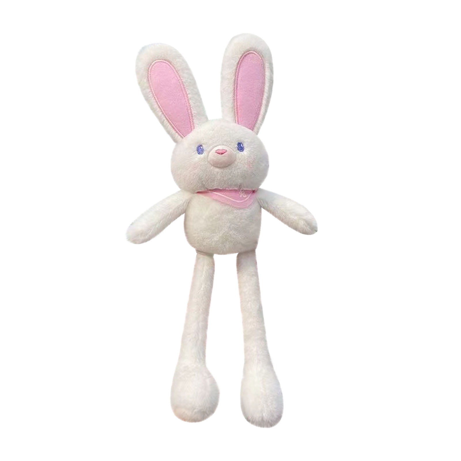 Pikadingnis Cute Rabbit Keychain Soft Fluffy Pom Pom Keychain Plush Bunny  Pendant Fashion Backpack Handbag Charm for Women 