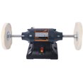 thumbnail image 4 of Olurrisa Extra long 8-Inch Electric Polisher Bench Buffer Grinder -4 Pole motor; Includes 4PCs 80Ply Thic Buffing Wheels for Polishing Metal, Jewelry, Knives, Wood, Jade,etc. CSA Certificated, 4 of 9