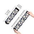 thumbnail image 4 of Pofeuu Daisy Floral Print 30cm Socks, Adult Running Hiking Socks for Youth and Adult, 4 of 7