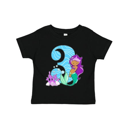 

Inktastic Third Birthday Mermaid Gift Toddler Toddler Girl T-Shirt
