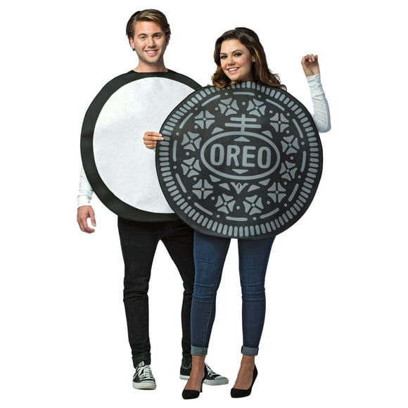 Rasta Imposta Oreo Couples Costume Taille Unique Adulte Halloween Biscuits Ensemble
