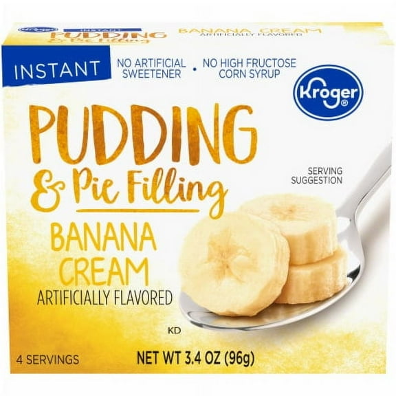 Pack of 2 - KR Banana Cream Pudding & Pie Filling 3.4 oz